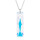 Crystal & Silver Halskette Baguette in versch. Farben