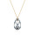 Crystal & Silver Halskette Pear Argent Light Silber vergoldet