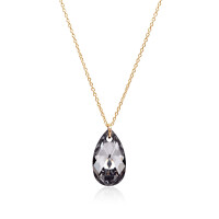 Crystal & Silver Halskette Pear Silver Night Silber...